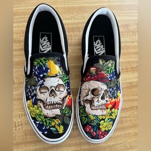 Vans Skull and Fruit Slip on Shoes